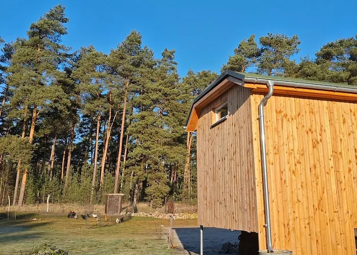 Tiny House Am Waldrand بيت للعطل *